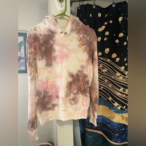 Tie-Dye Women's Hoodie with matching shorts